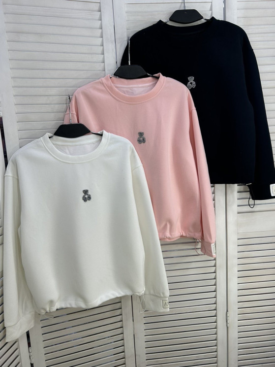 Світшот жіночий "309" двохнитка (р: one size) 3 кольори, в упаковці 5 шт. №387443 - Mercury SE927