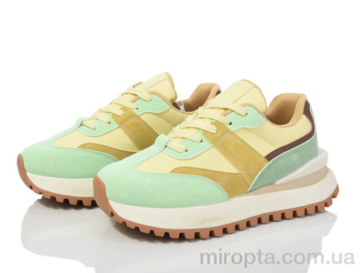 Кросівки 149-63 yellow-green р: 36-41, в упаковці: 8 пар, купити тільки гуртом - 980387