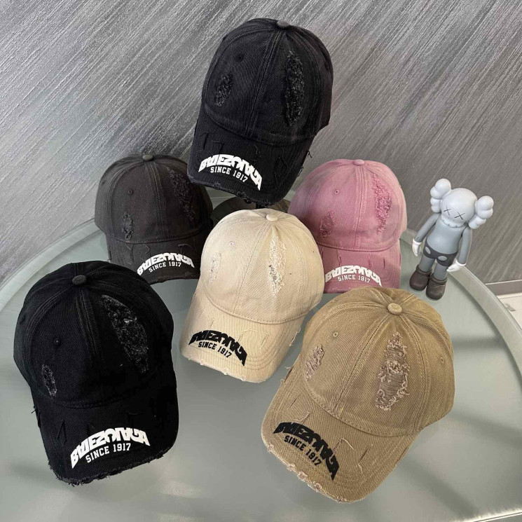 Кепка жіноча "BALENCIAGA" (р: 56-59) мікс кольорів, в упаковці 5 шт. №367788 - Koroleva 470