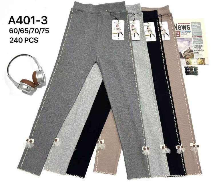 Лосини дитячі "А401-3" (р: 60-75) мікс кольорів, в упаковці 6 шт. №381823 - Evand SE971