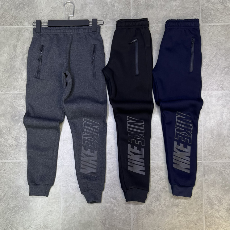 Спортивні штани дитячі Nike "K5" тринитка на байці (р: 42,44,46,48,50) 3 кольори, в упаковці 5 шт. №359985 - Evans SE 761