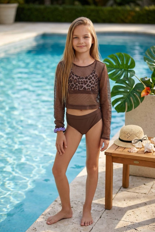 Купальник підлітковий "3339" біфлекс (р: 34-42) 2 кольори, в упаковці 5 шт. №386066 - Amour SE651