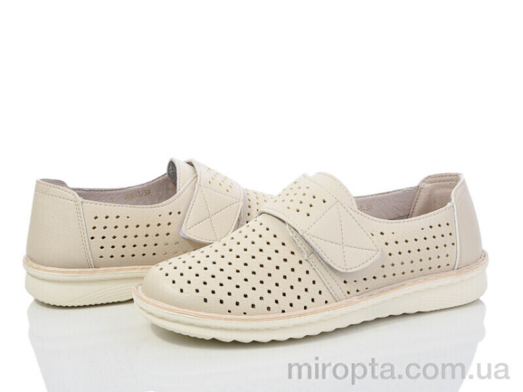 Туфлі G09-3 beige р: 36-41, в упаковці: 8 пар, купити тільки гуртом - 1044117