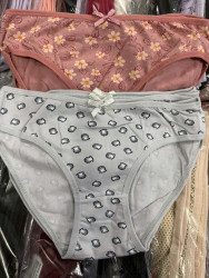 Труси жіночі, котон (р. 2XL ), 2 кольори, в упаковці 12 шт. №338150