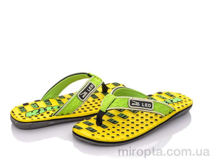 В'єтнамки EC4223 green р: 32-35, в упаковці: 6 пар, купити тільки гуртом - 752327