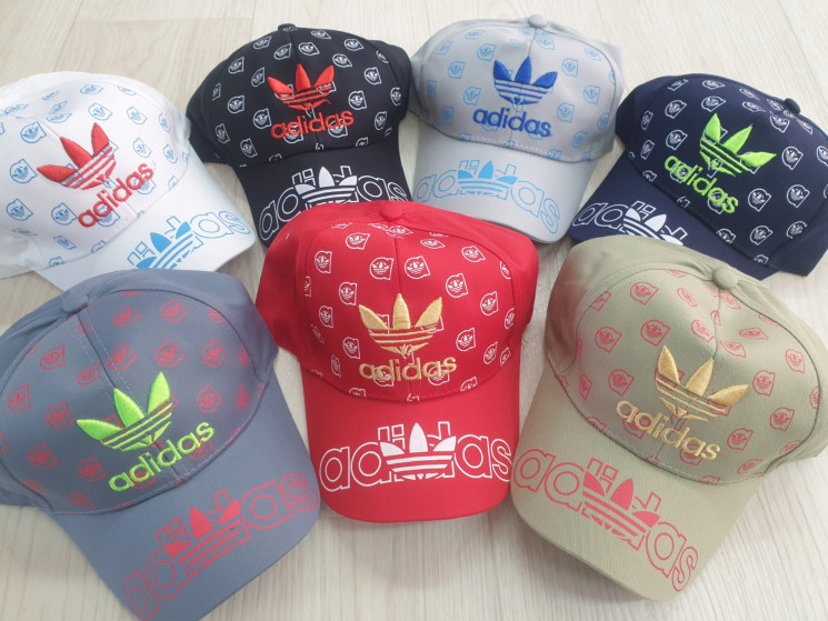 Бейсболка дитяча "Adidas" котон (р: 52) мікс кольорів, в упаковці 5 шт. №382339 - Ventil SE 939