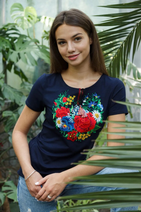 Футболка жіноча, віскоза (Розмір: S-4XL) в упаковці 7 штук №341440 - Delux 909