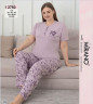 Піжама жіноча "2750" бавовна (р: 2XL,3XL,4XL) 2 кольори, в упаковці 3 шт. №364914 - DisneyOpt SE893