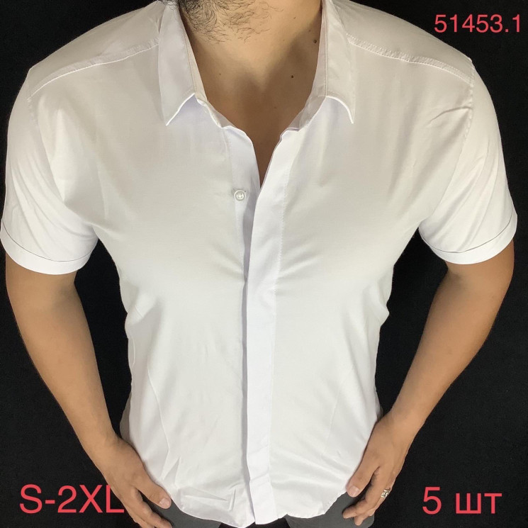 Сорочка чоловіча VARETTI стрейч котон  м.51453.1  (р: S-2XL)  в упаковці 5 штук №753491 - Nadiyka BG/PO2161-2162