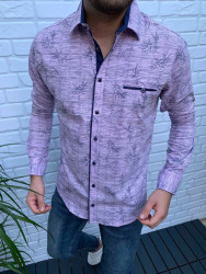 Сорочка No Brand р M-3XL Чоловіча R501 purple