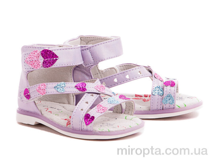 Босоніжки 88262-3 purple р: 23-28, в упаковці: 12 пар, купити тільки гуртом - 30683