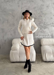 Костюм жіночий, машинна в'язка котон акрил, м. 07024 (р: 42-46 універсальний) №802894