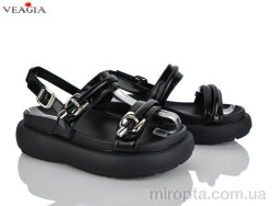 Босоніжки N22 black р: 36-40, в упаковці: 8 пар, купити тільки гуртом