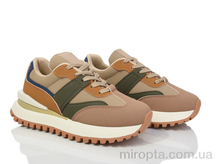 Кросівки 149-63 khaki р: 36-41, в упаковці: 8 пар, купити тільки гуртом - 980388