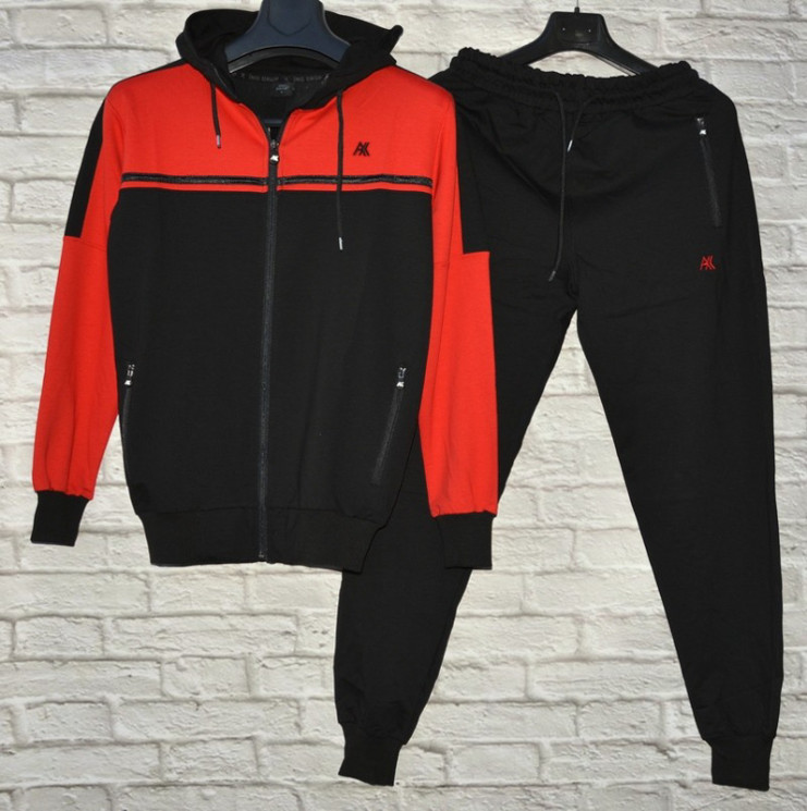 Костюм Спорт Mastiff р S-2XL Чоловіча B195 black-red - Lordan SE869