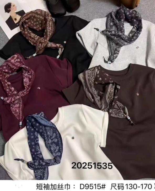 Футболка дитяча, бавовна, м.9515 (Розмір: 130-170), 5 кольорів, в упаковці 5 штук №343220 - 