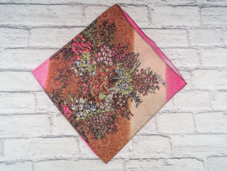 Хустка No Brand р 72*72 Жіноча P218 pink-brown - Shawls PO548 (vyh naMylku)