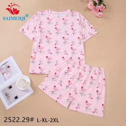 Піжама жіноча трикотаж м.2522.29 (Розмір:L-2XL) в упаковці 3 штуки №763243