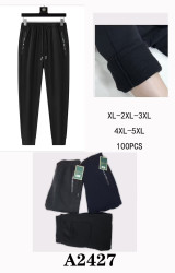 Спортивні штани чоловічі, трикотаж, фліс, м.А2427 (р: XL-5XL), 3 кольори, в упаковці 5 шт. №333758