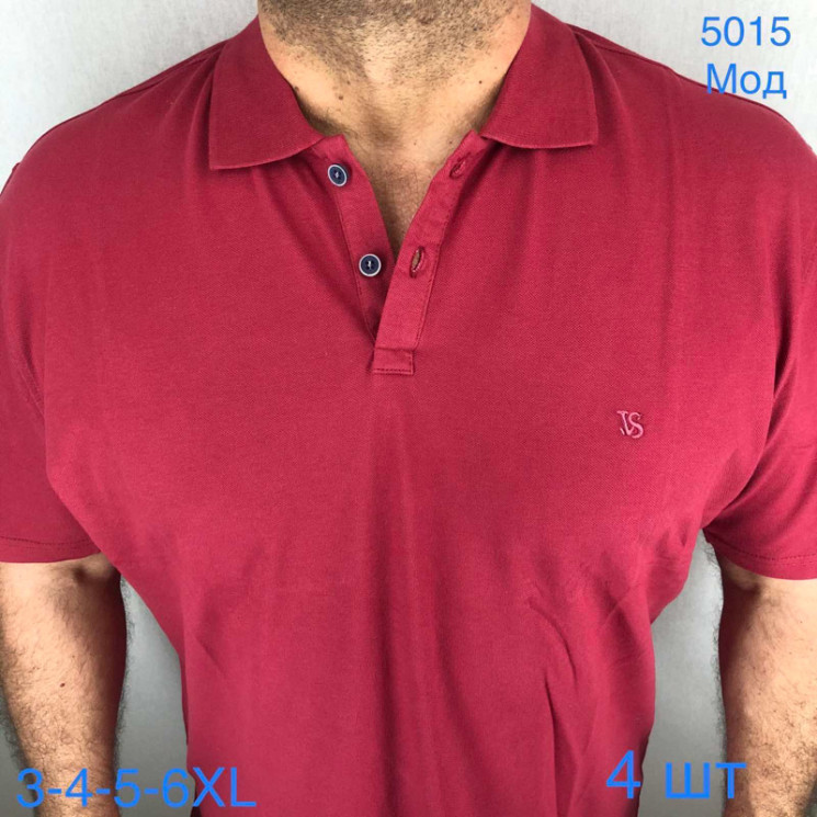 Футболка Commens р 3XL-6XL Чоловіча 5015 red - Nadiyka BG/PO2161-2162