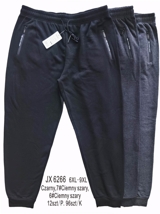 Спортивні штани чоловічі, JX6266, байка, супербатал (р: 6XL-9XL) 3 кольори, в упаковці 6 шт. №601089 - Megasport