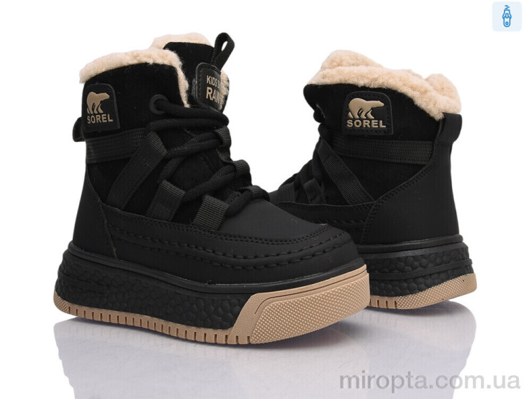 Черевики TB58-1 black р: 27-31, в упаковці: 6 пар, купити тільки гуртом - 1215134