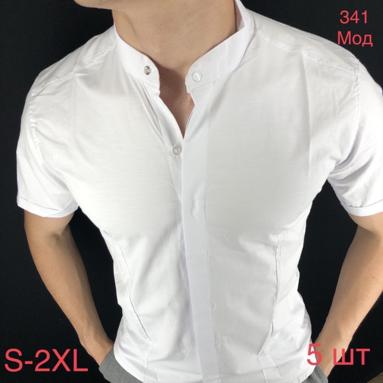 Сорочка чоловіча VARETTI стрейч котон  м.641  (р: S-2XL)  в упаковці 5 штук №753492 - Nadiyka BG/PO2161-2162