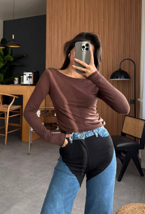 Лонгслів жіночий, мікродайвінг, м. 1735 (р: 42-46, 48-52) №713203 - BestFashion RZ6220 м. 1735