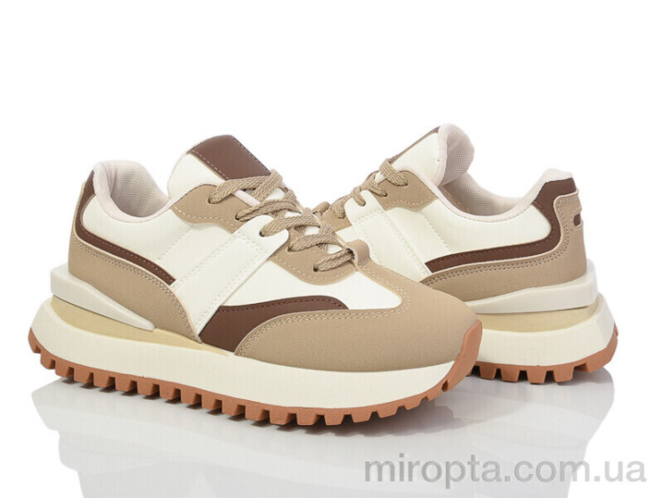 Кросівки 149-63 beige-khaki р: 36-41, в упаковці: 8 пар, купити тільки гуртом - 980389