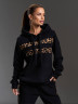 Костюм жіночий з леопардовими вставками, двосторонній фліс полар м. SV 758 (р. S, М, L, XL) чорний №416417 - 