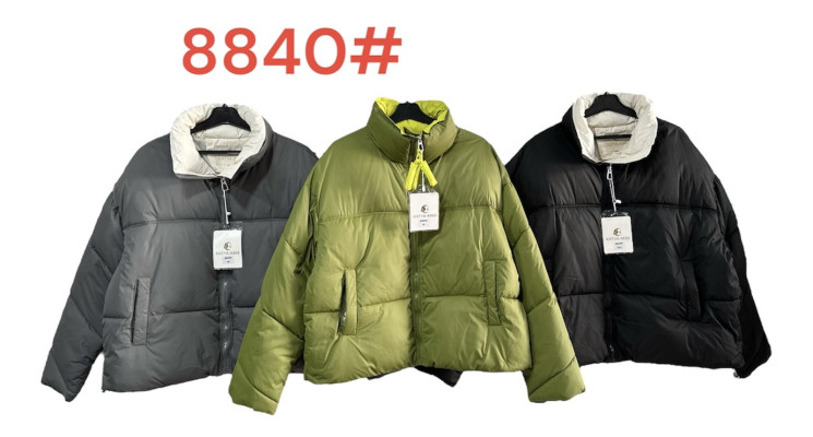 Зимова куртка жіноча, плащівка, холлофайбер, м.8840 (Розмір: M-3XL ), 3 кольори, в упаковці 5 штук №319452 - 