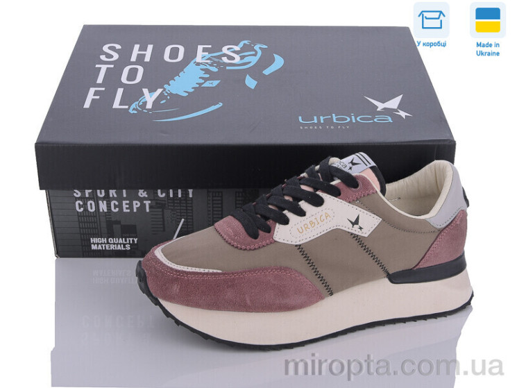 Кросівки UWB24096 broze-pink р: 36-41, в упаковці: 8 пар, купити тільки гуртом - 905675