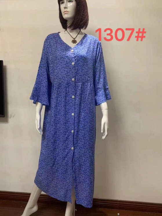 Сукня жіноча, штапель, м.1307 (р. XL, 2XL ), 18 кольорів, в упаковці 2 шт. №314963 - Ekaterina