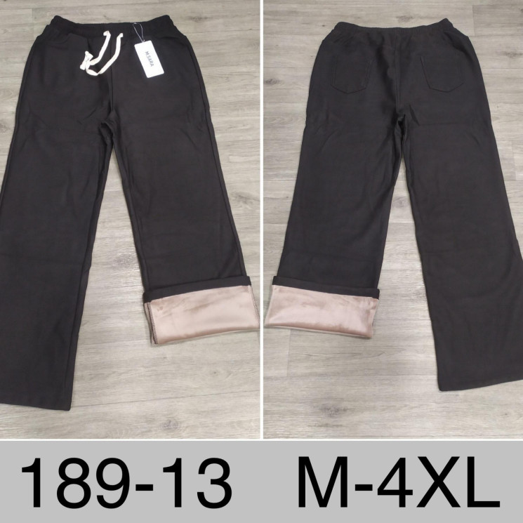 Штани жіночі Американка хутро м.189-3  (р: M-4XL) в упаковці 6 штук №759612 - UNO2Uva SER1864