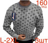 Светр чоловічий вовна м.160  (р. L-2XL) 7 кольорів в упаковці 3 штуки №757077 - Nadiyka BG/PO2161-2162