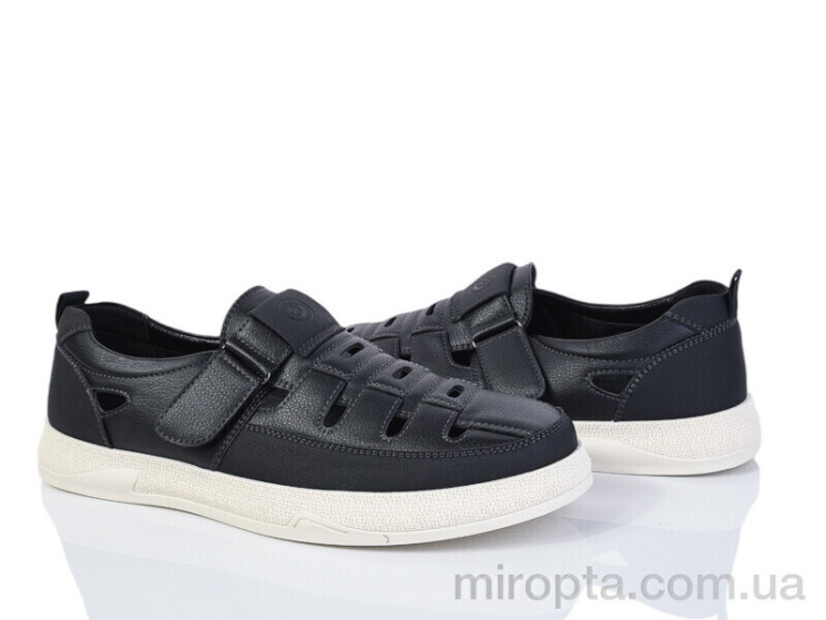 Сандалі Y563 black р: 40-45, в упаковці: 8 пар, купити тільки гуртом - 1052051