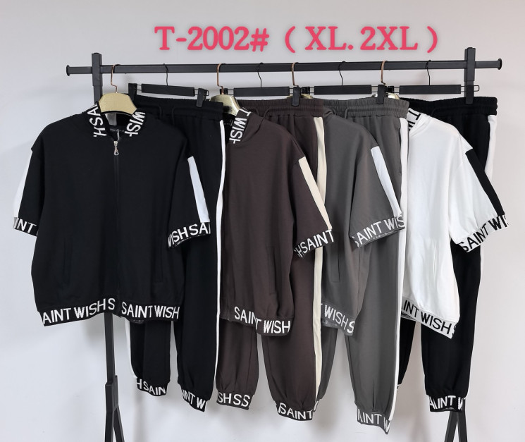 Костюм жіночий котон м.Т-2002 (Розмір:XL-2XL) 4 кольора в упаковці 10 штук №760772 - Saint Zel3317