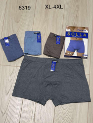 Труси чоловічі, котон, м.6319 (розмір: XL-4XL), мікс кольорів, в упаковці 24 шт. №331621