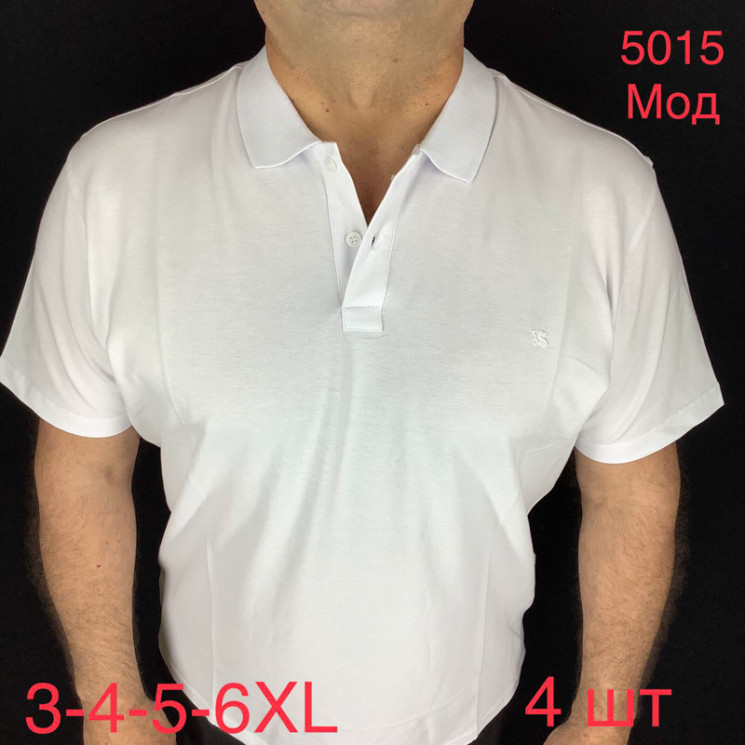 Футболка Commens р 3XL-6XL Чоловіча 5015 white - Nadiyka BG/PO2161-2162