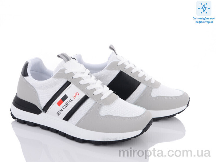 Кросівки 9-779 white-grey р: 40-45, в упаковці: 8 пар, купити тільки гуртом - 827431