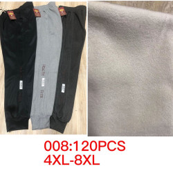 Штани жіночі трикотажні теплі "008" (р:4XL-8XL) 4 кольори в уп. 5 шт №150399