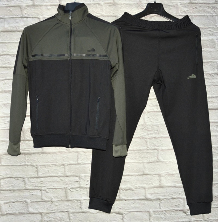 Костюм Спорт Mastiff р S-2XL Чоловіча B197 black-khaki - Lordan SE869