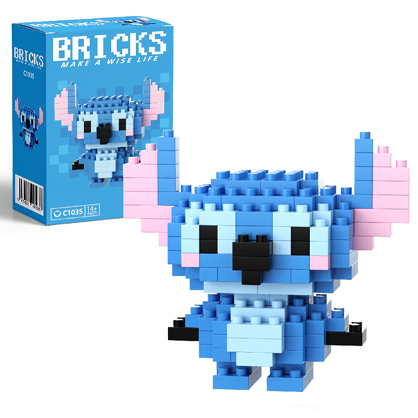 Конструктор BRICKS "Мультгерої" Стіч м.C1035 (висота 6 см)  №753314 - Amsterdam HR277