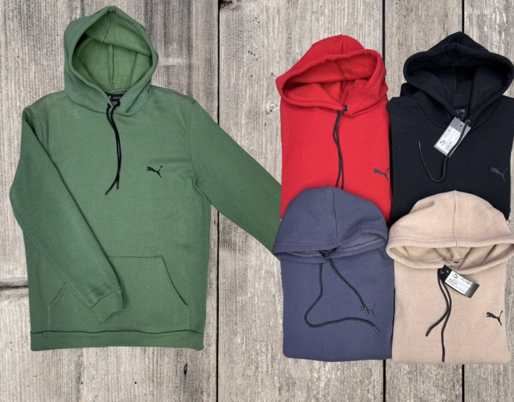 Худі чоловіча 3-х нитка 457#( Р: XL-3XL)5 кол,  в уп 5 шт. №302342 - 