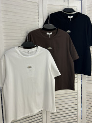 Футболка жіноча "2216" котон (р: one size) 3 кольори, в упаковці 5 шт. №385956