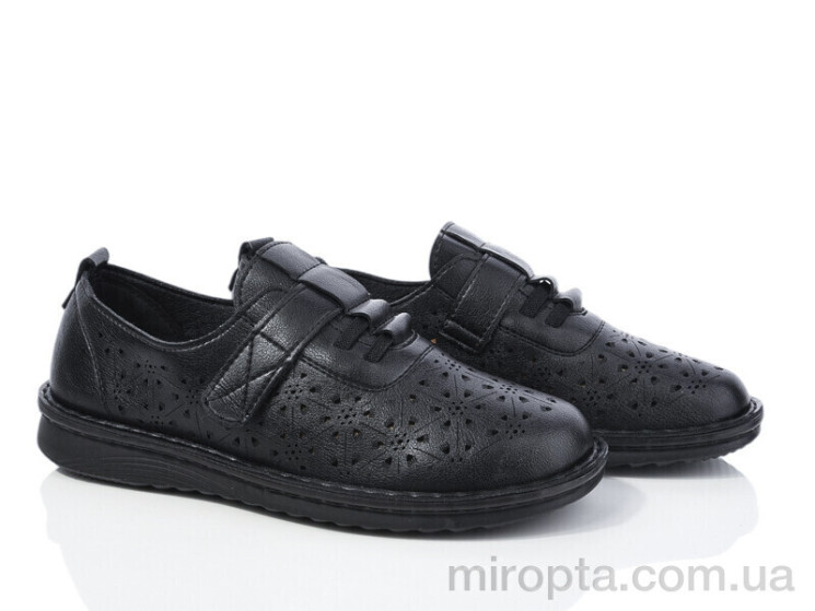 Туфлі G10-5 black р: 36-41, в упаковці: 8 пар, купити тільки гуртом - 1044122