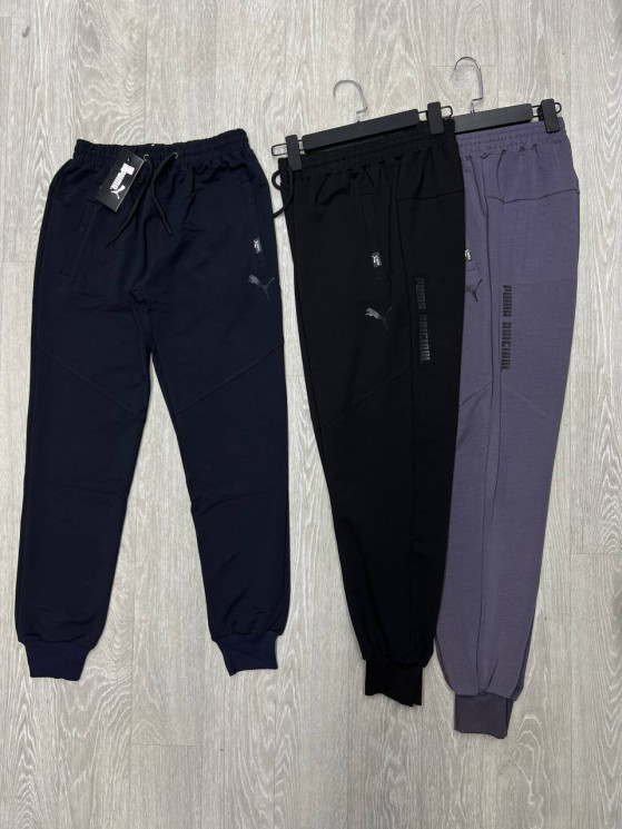 Спортивні штани чоловічі, двунитка, пеньє, м.95 (Розмір: S-2XL ), 3 кольори, в упаковці 5 штук №346935 - 