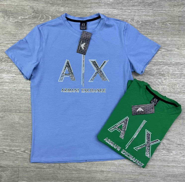 Футболка чоловіча Armani "73" (р: М-3XL) 6 кольорів, в упаковці 5 шт. №368847 - Spider