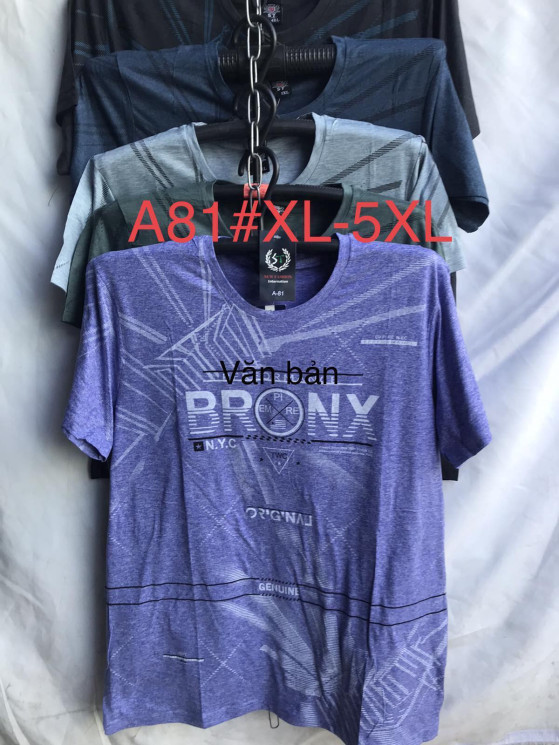 Футболка чоловіча, трикотаж, м.А81 (р. XL-5XL ), мікс кольорів, в упаковці 5 шт. №325123 - Vanda SE1013