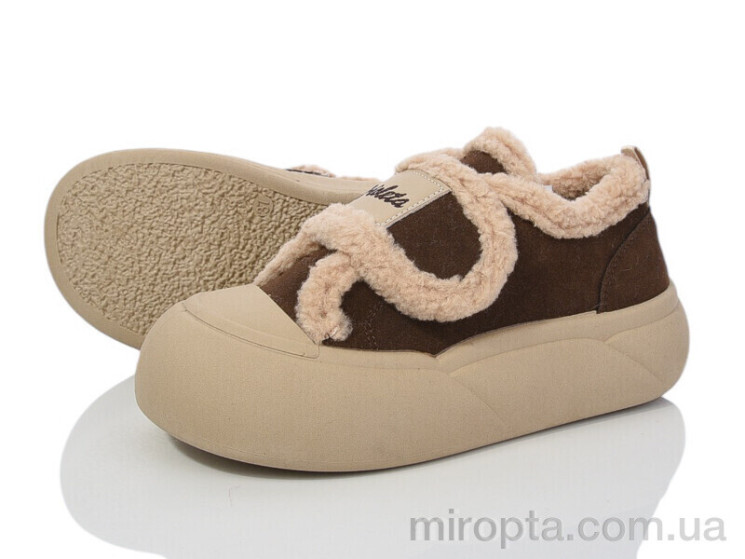 Кросівки 197-195 brown р: 36-41, в упаковці: 8 пар, купити тільки гуртом - 1003212